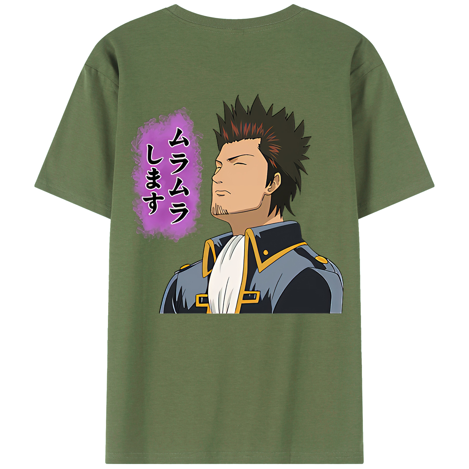 （画像用） ぎんたま 坂田銀時（さかたぎんとき） 神楽 志村新八（しむら しんぱち） GINTAMA Sakata Gintoki Kagura Shimura Shinpachi 綿100％ メンズ半袖Tシャツ（バックプリント） 通気性